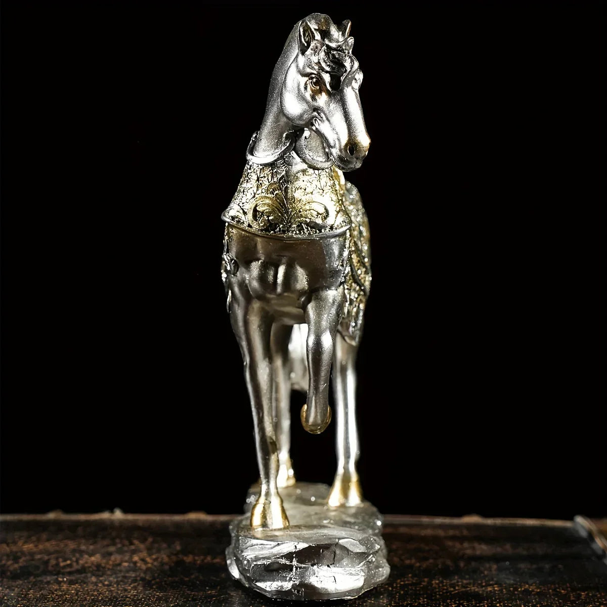 Antique Style Horse Ornaments, Resin Sculpture Artworks, Suitable for Home Living Room, Office Café... - House Of Avana