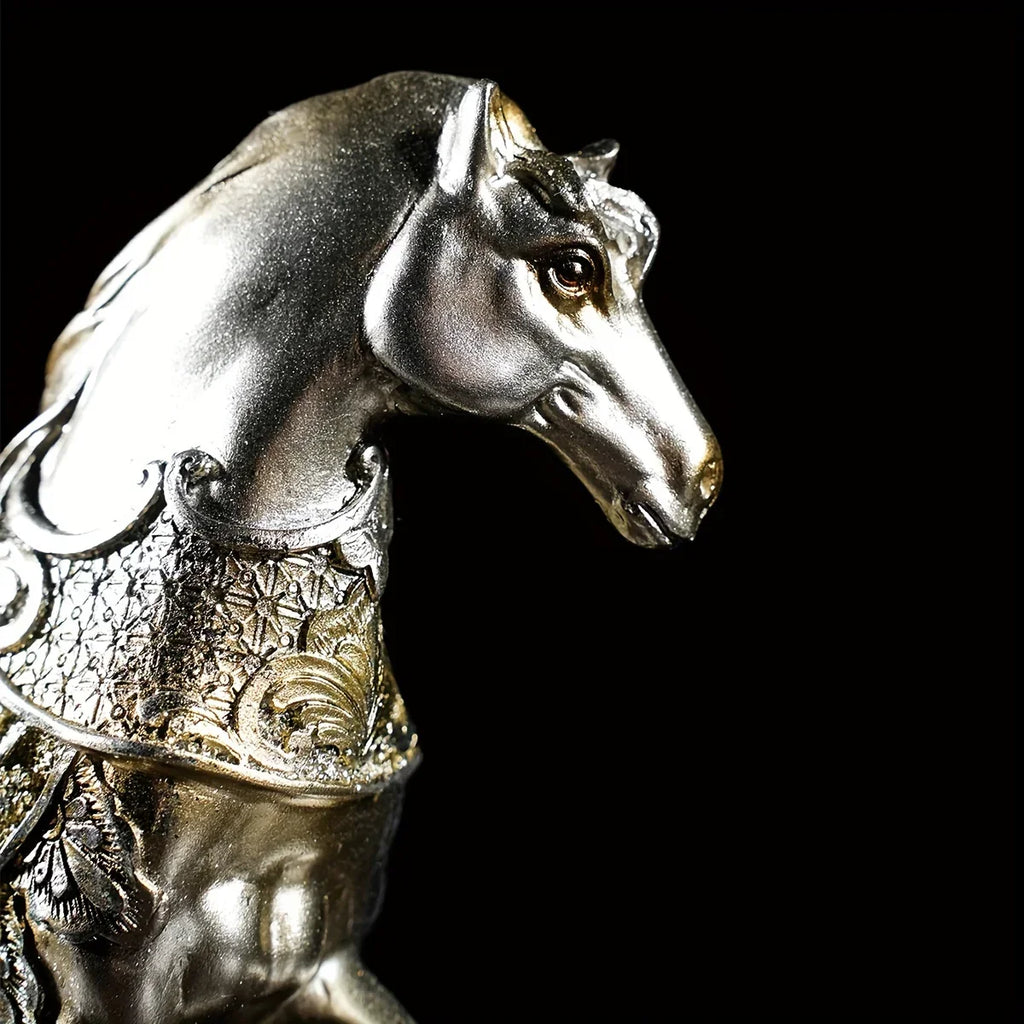 Antique Style Horse Ornaments, Resin Sculpture Artworks, Suitable for Home Living Room, Office Café... - House Of Avana