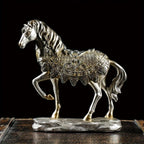 Antique Style Horse Ornaments, Resin Sculpture Artworks, Suitable for Home Living Room, Office Café... - House Of Avana
