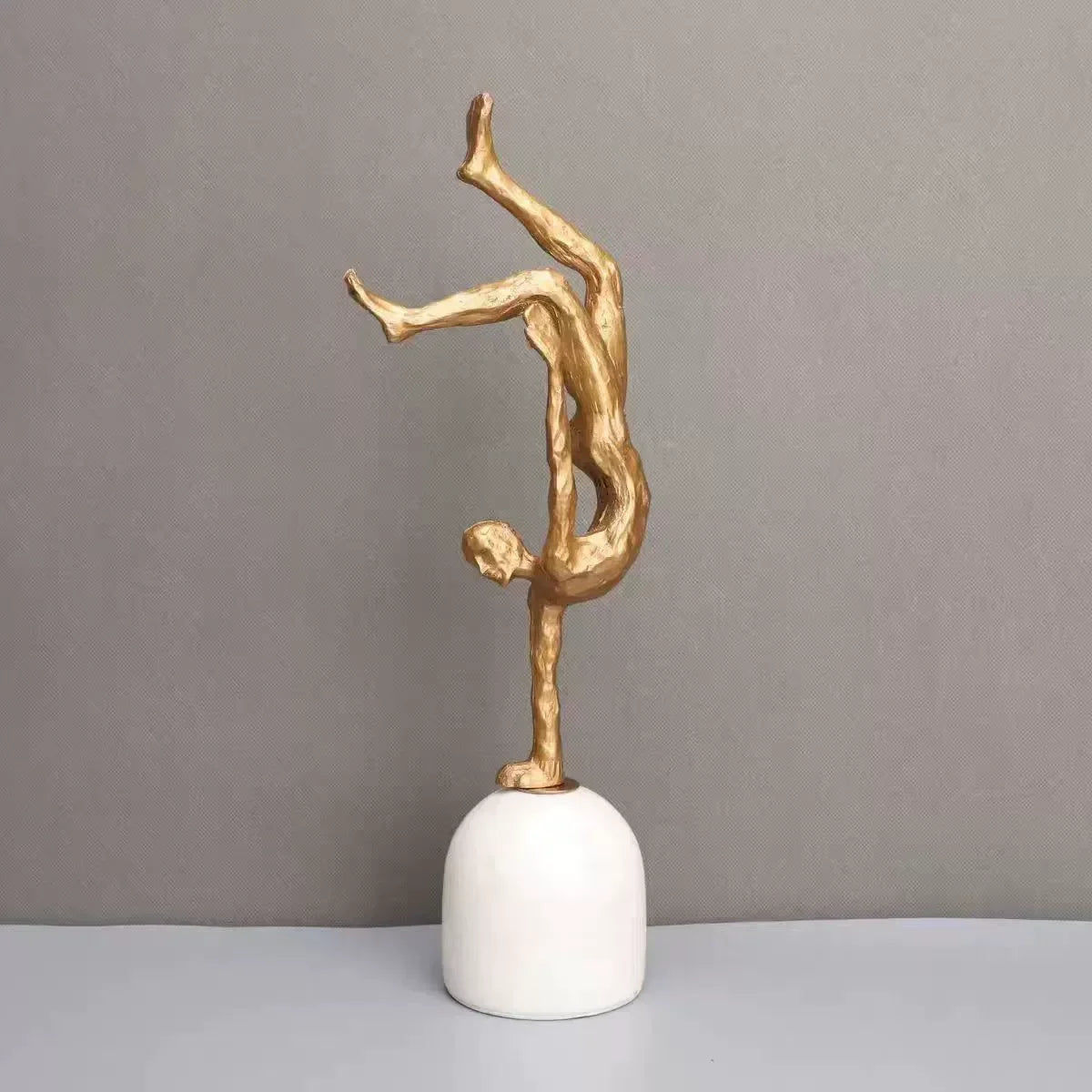 Accessible Luxury Minimalist Creative Black Cast Iron Marble Figure Sculpture Decoration Home Living... - House Of Avana
