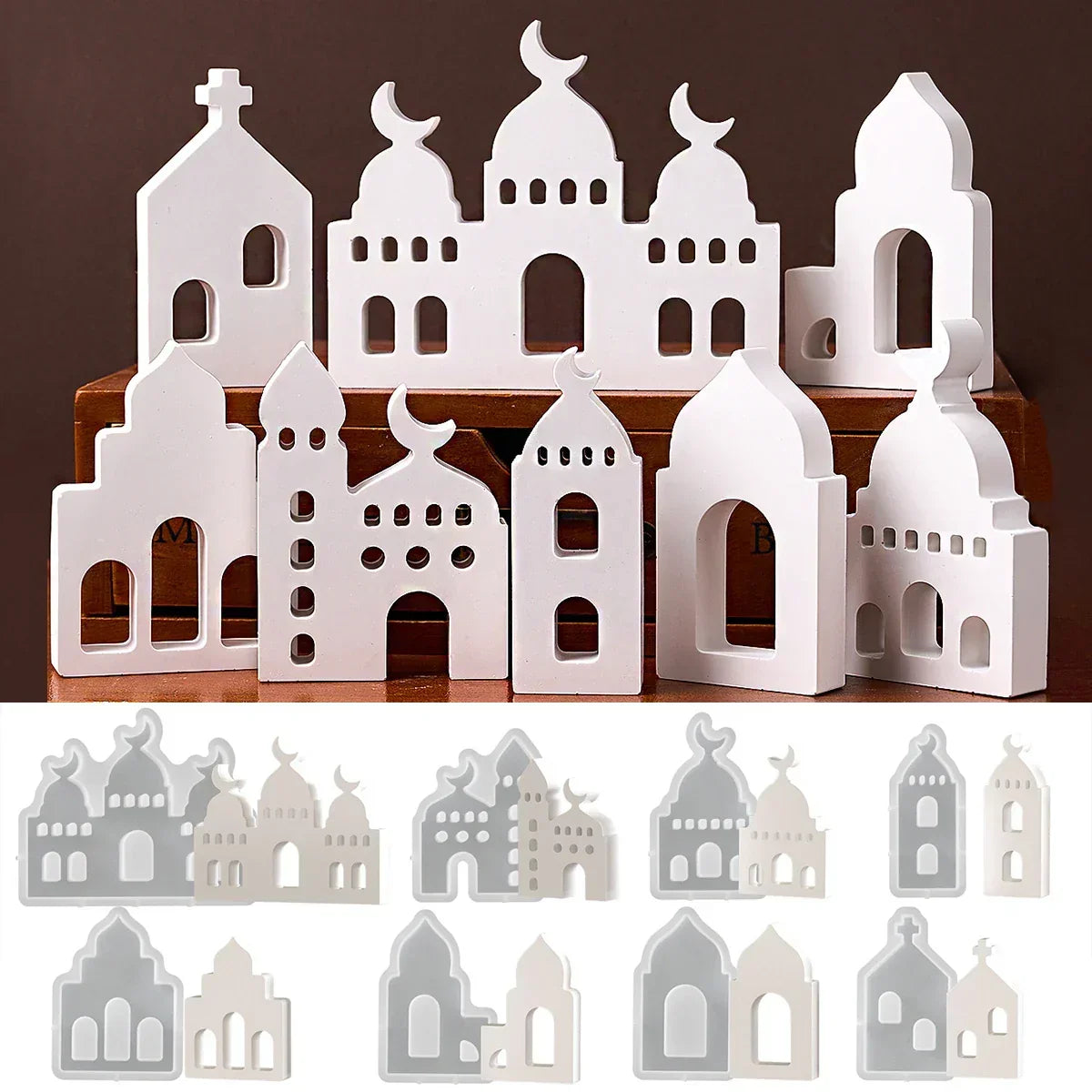 Ornament - Silicone Mosque Shape Hollow