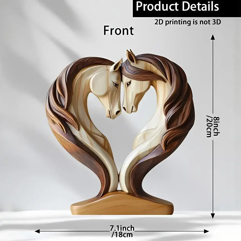 Ornament - Wooden Snuggle Pose Tabletop