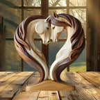 Ornament - Wooden Snuggle Pose Tabletop
