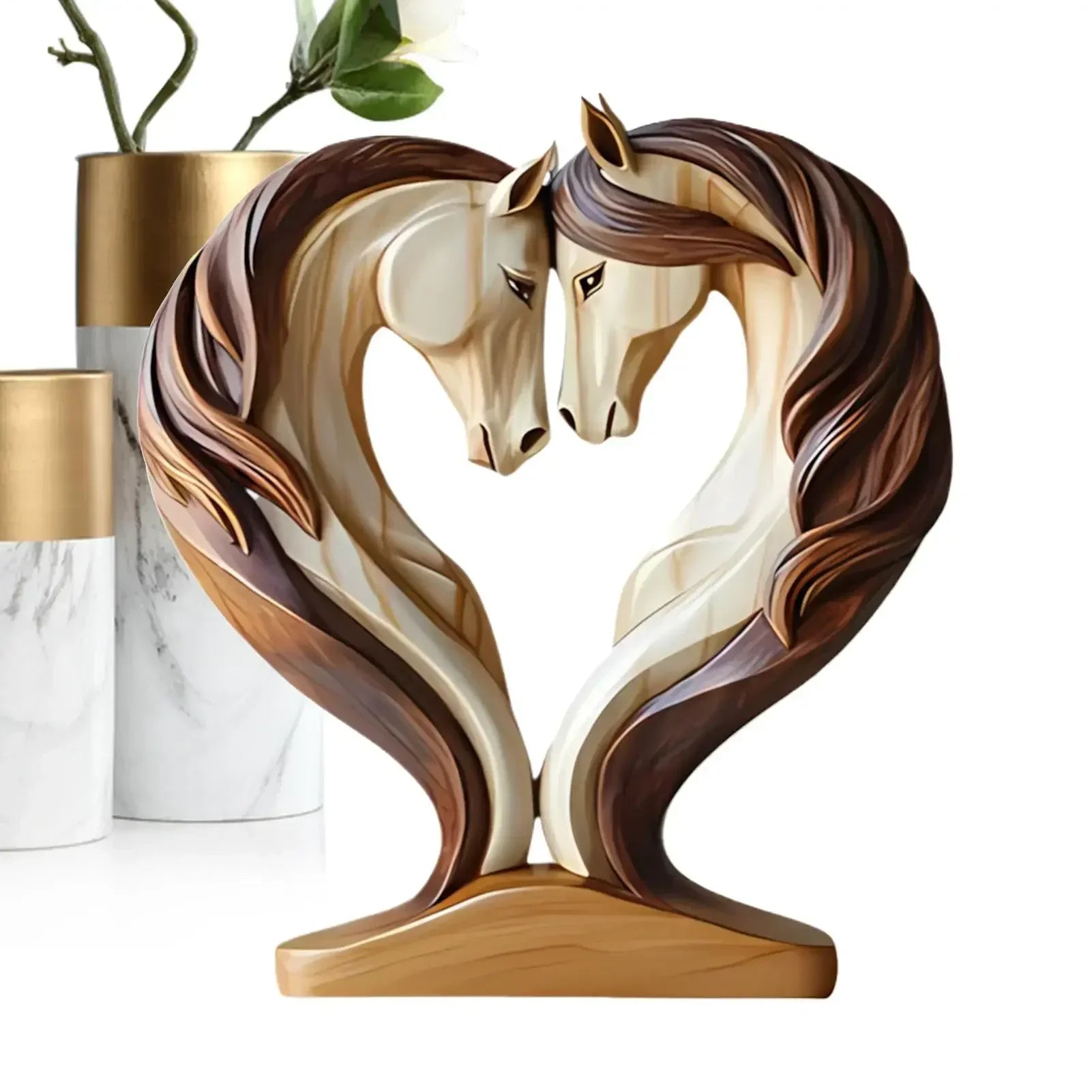 Ornament - Wooden Snuggle Pose Tabletop