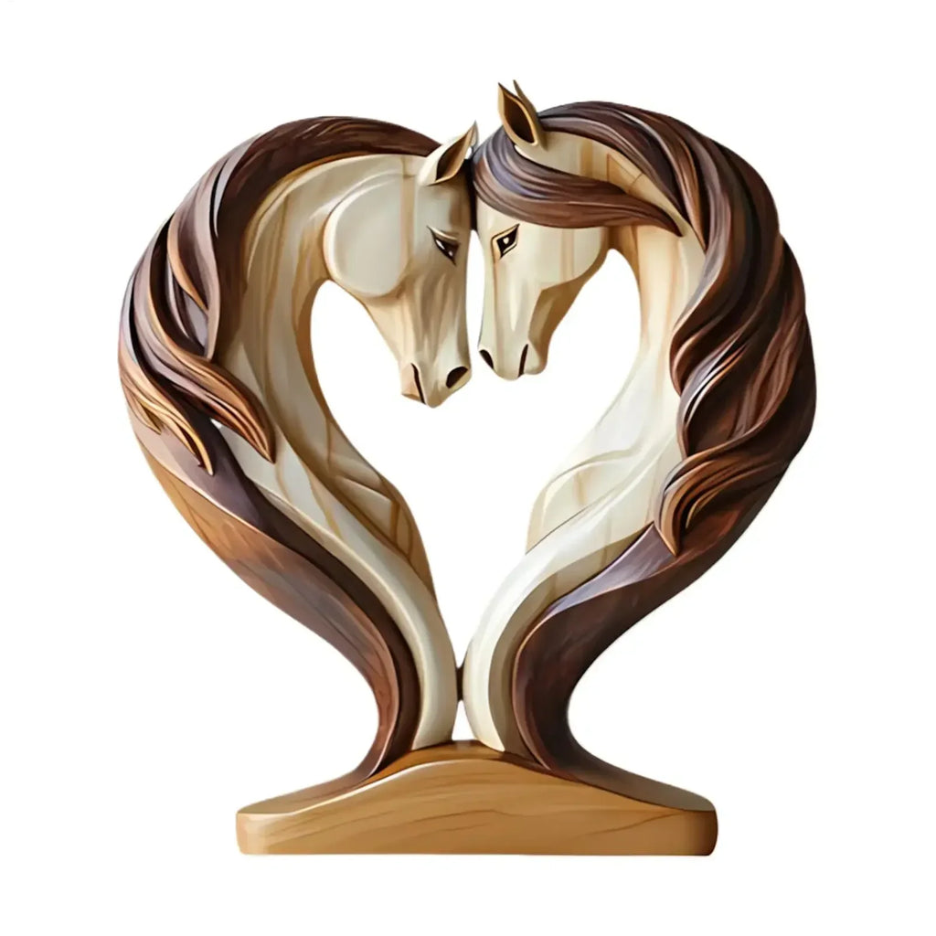 Ornament - Wooden Snuggle Pose Tabletop