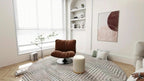 Velvet Storage Ottoman Set of 2 Modern Round Ottoman w/ Storage for Living Room House Of Avana [[SKU:HOA-OTT-003]]