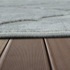 Outdoor Rug Marrakesh Moroccan Diamond Pattern - Light-grey, lifestyle image - House Of Avana