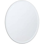 Oval Frameless 36-inch Beveled Bathroom Bedroom Living Room Vanity Wall Mirror