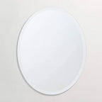 Oval Frameless 36-inch Beveled Bathroom Bedroom Living Room Vanity Wall Mirror