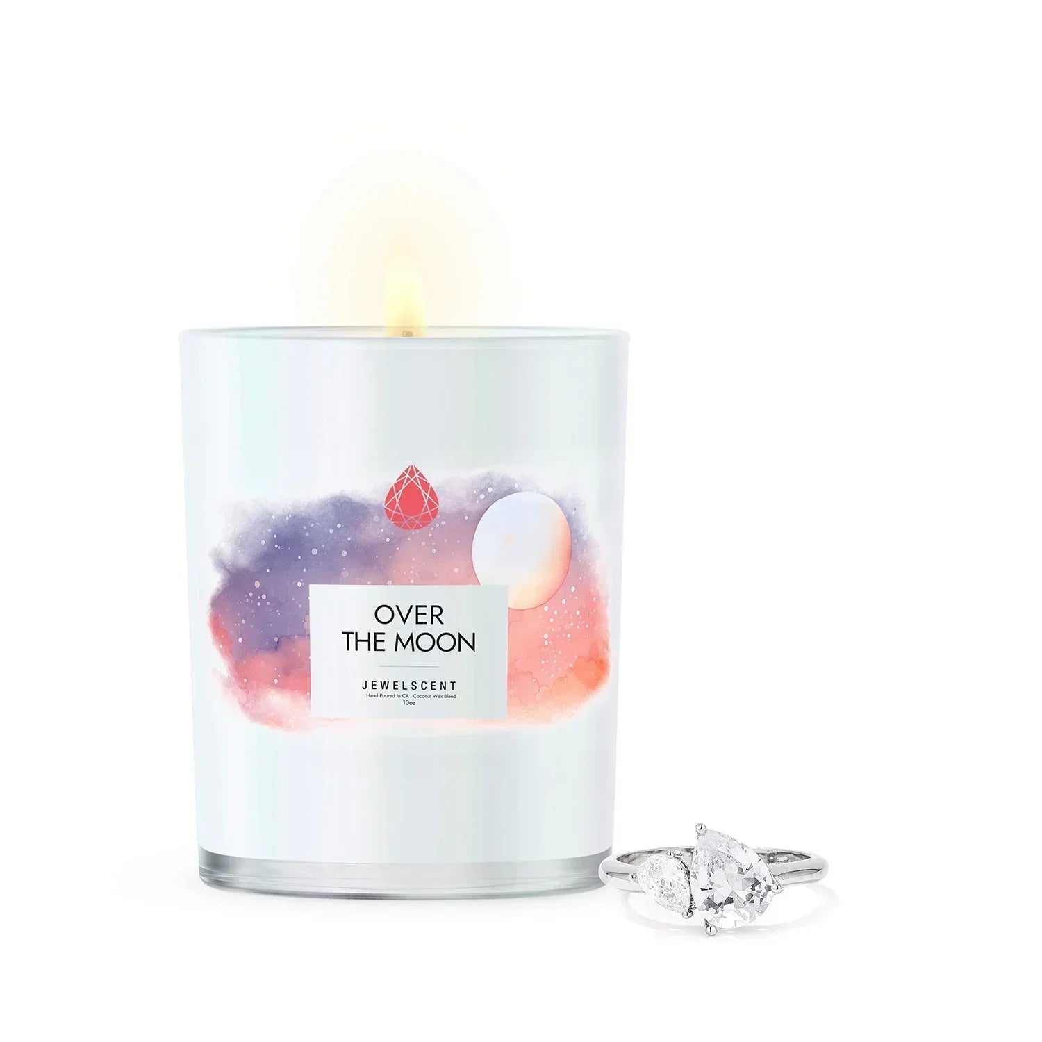 Over The Moon Iridescent 10oz Signature Jewelry  Candle JewelScent
