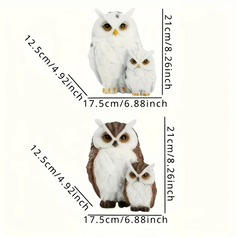 1 Set Realistic Resin Owl Statue - Outdoor Garden Bird Deterrent & Decorative Sculpture, Lifelike Owl Sculpture with Expressive Eyes, Durable Lawn & Patio Decor, Bird Repellent Device, No Batteries/Electricity, Perfect Gift f House Of Avana