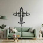 P-3 Orion Top Metal Aircraft Wall Art - Ncp0593, side view - House Of Avana