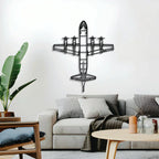 P-3 Orion Top Metal Aircraft Wall Art - Ncp0593, detail shot - House Of Avana