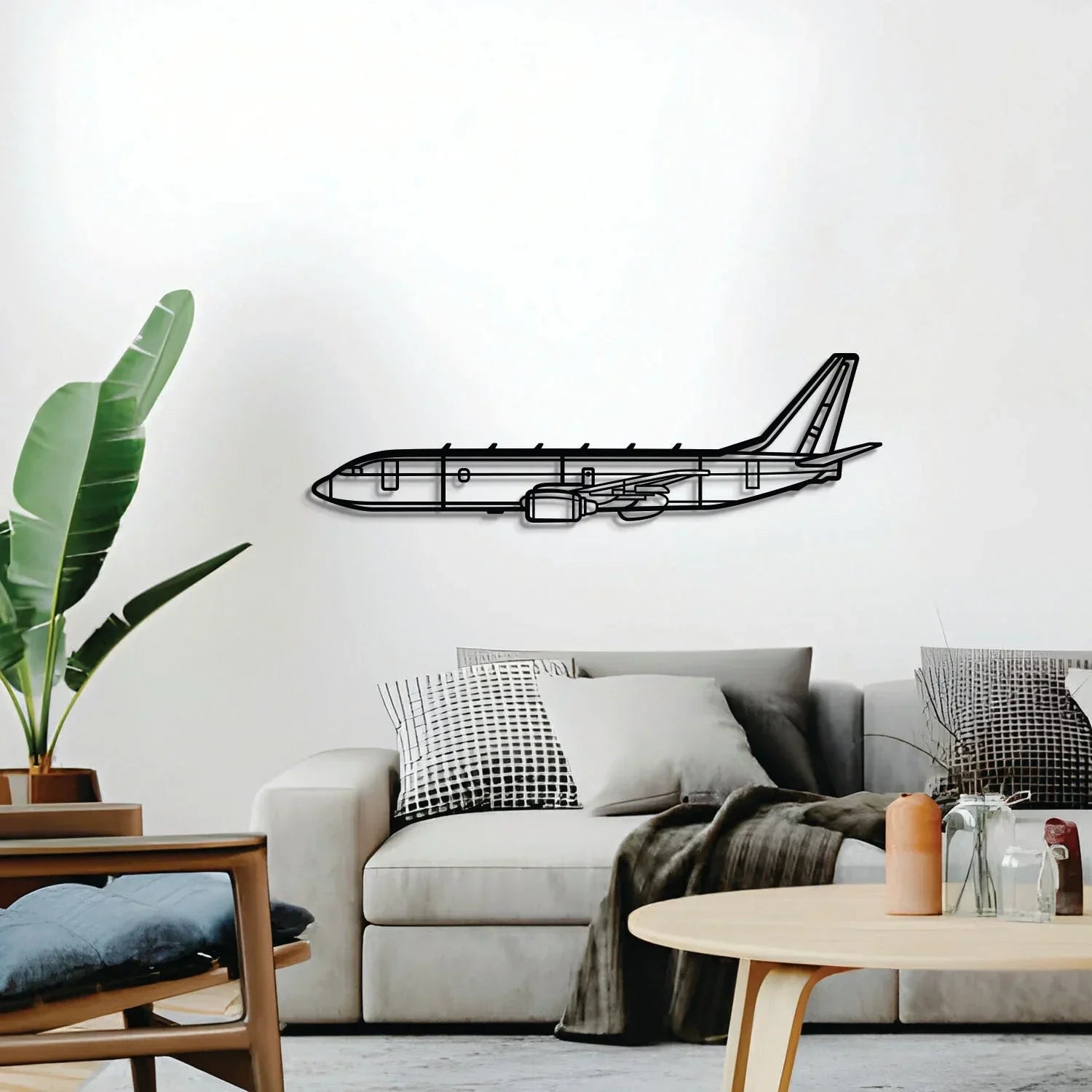 P-8a Poseidon Metal Aircraft Wall Art - Ncp0594, back view - House Of Avana