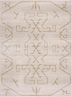 Azzan Cream & Gold Area Rug Hauteloom