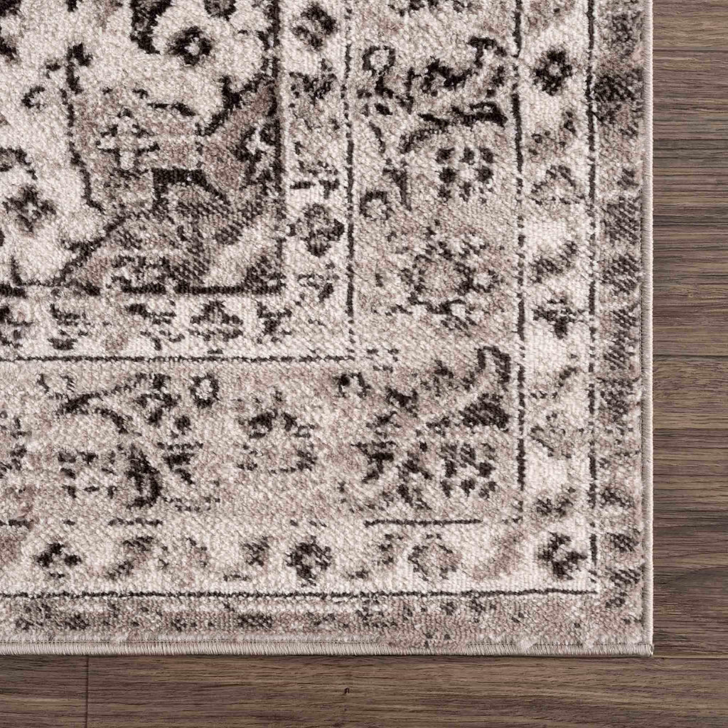 Albie Beige Area Rug Hauteloom