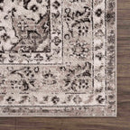 Albie Beige Area Rug Hauteloom