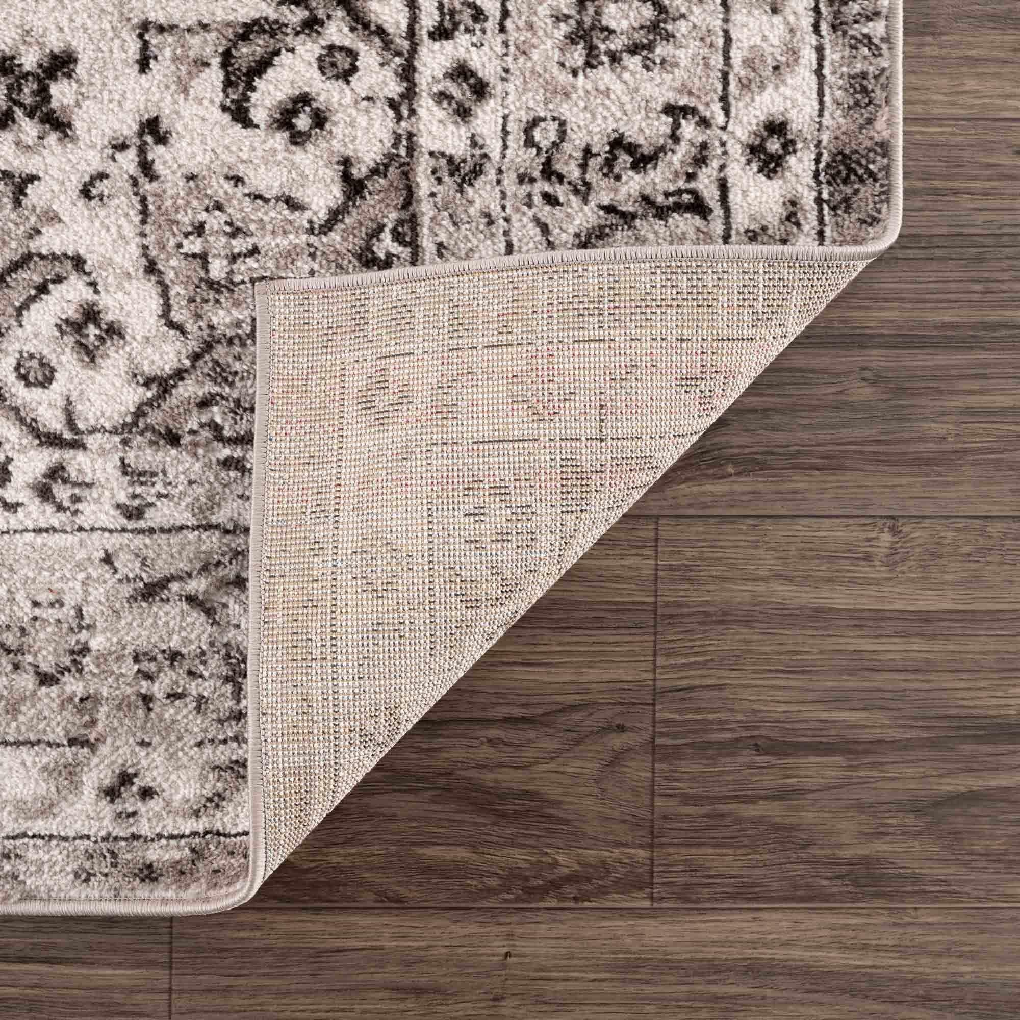 Albie Beige Area Rug Hauteloom