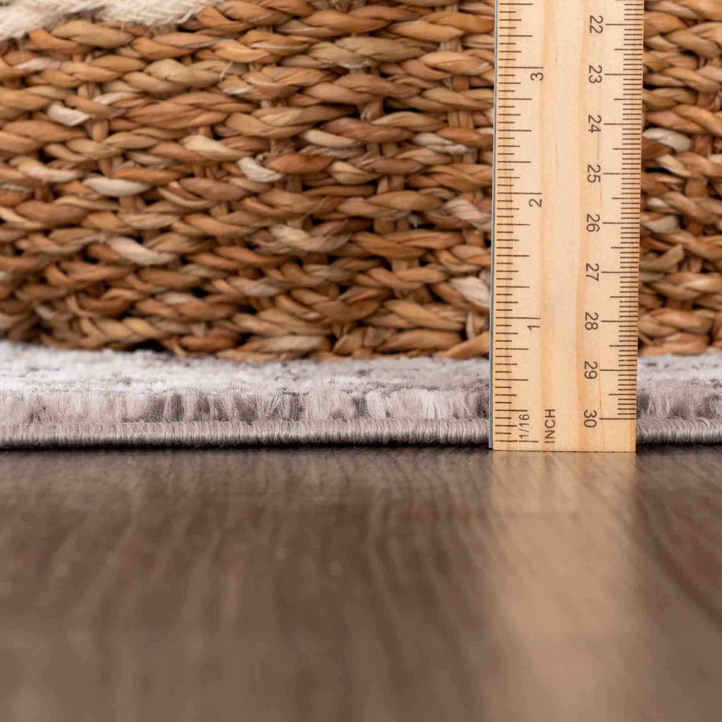 Albie Beige Area Rug Hauteloom