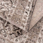 Albie Charcoal & Beige Area Rug Hauteloom