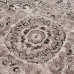 Albie Charcoal & Beige Area Rug Hauteloom