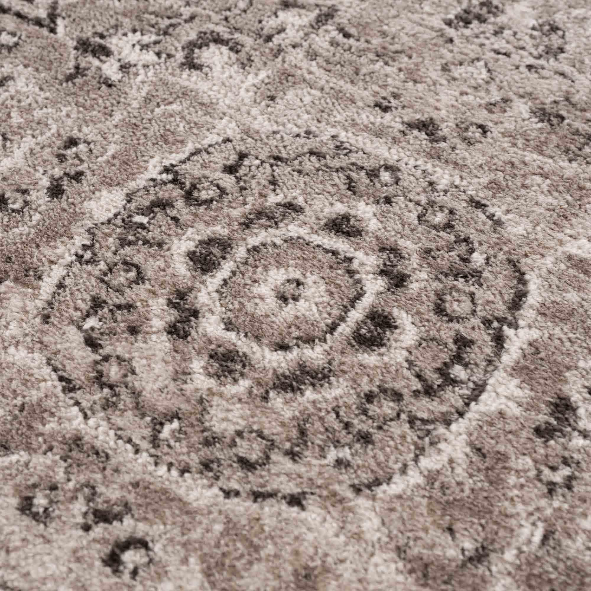 Albie Charcoal & Beige Area Rug Hauteloom