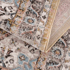 Albie Gold & Beige Area Rug Hauteloom