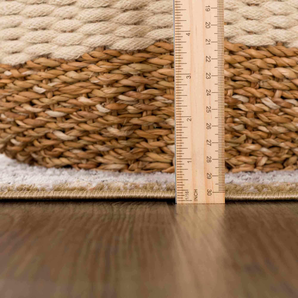 Albie Gold & Beige Area Rug Hauteloom