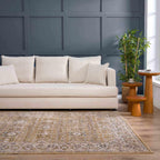 Anana Gold & Beige Area Rug Hauteloom