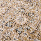 Anana Gold & Beige Area Rug Hauteloom