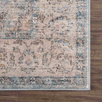Anana Silver Blue & Beige Area Rug Hauteloom