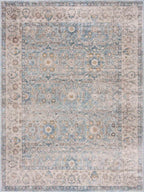 Anana Silver Blue & Beige Area Rug Hauteloom