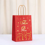 12-Pack Assorted Christmas Gift Bags with Golden Xmas Tree, Red & Green, Metallic & Textured Finish, Festive Party Favor Bags with Handles House Of Avana