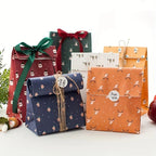 12pcs/set Includes 6 Different Patterns of High-Quality Gift Paper Bags And 6 Different Patterns of Labels, Featuring Snowman And Elk Elements, Can Hold Candy/Point/Snacks/Chocolate, Perfect for Holiday Atmosphere, 6 Differen House Of Avana [[SKU:HOA-STO-411]]