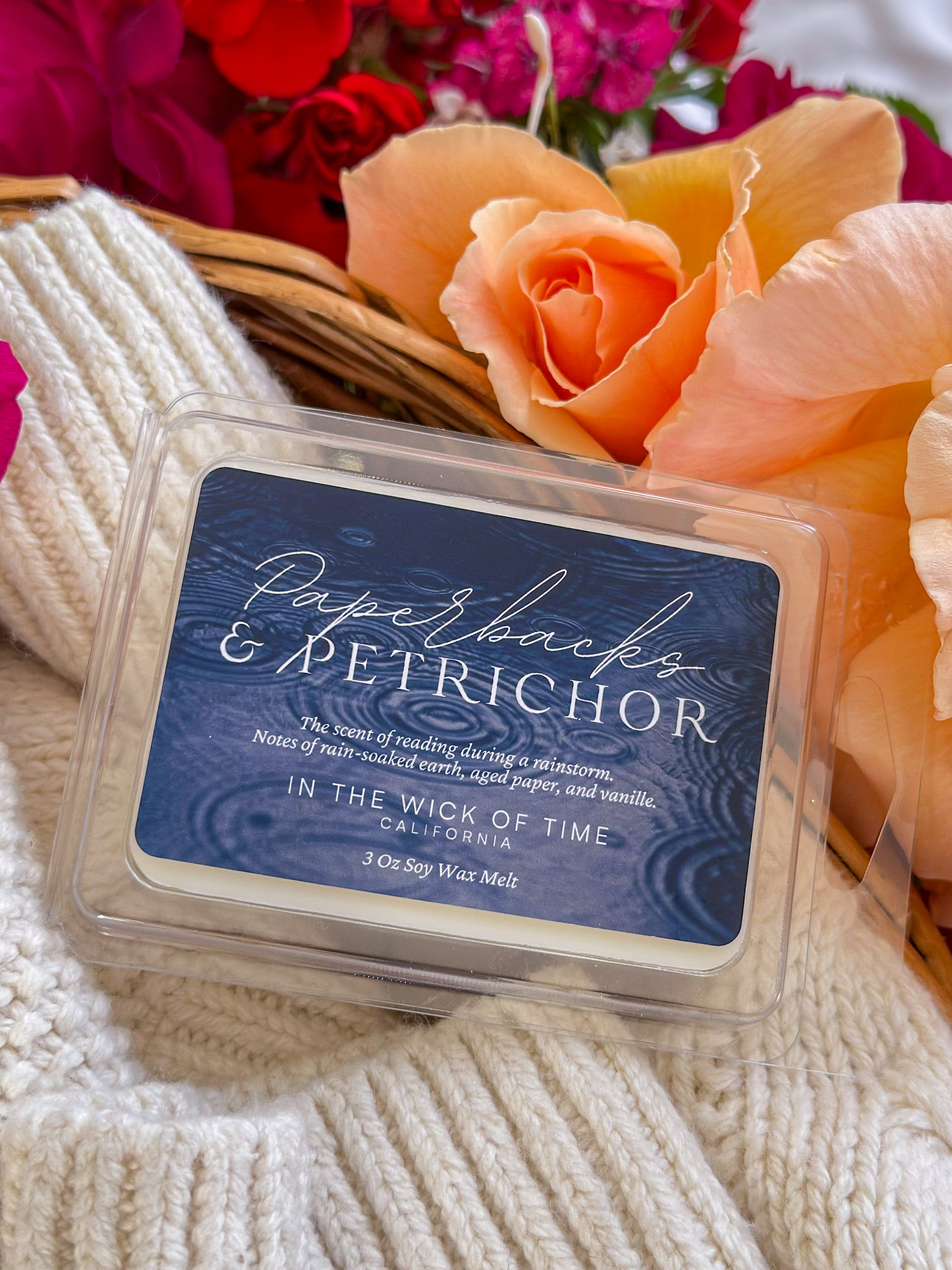 Paperbacks & Petrichor Wax Melt
