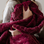 PATTERNED FAUX FUR THROW BLANKETS