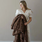 PATTERNED FAUX FUR THROW BLANKETS