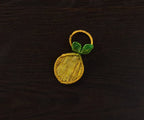 Lemon Napkin Ring – 3.5” Handwoven Iraca Palm – Artisan Summer Table Decor from Colombia Payton James