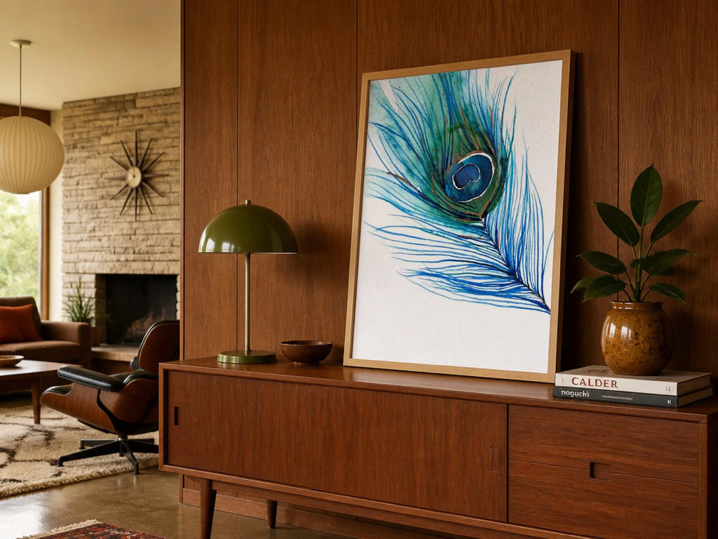Peacock Feather Art Print