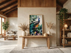 Peacock Garden Art Print – Archival Wildlife & Nature Wall Art