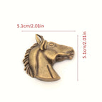 Pendant - Aged Metal Horse Head 5.1CM