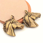 Pendant - Aged Metal Horse Head 5.1CM