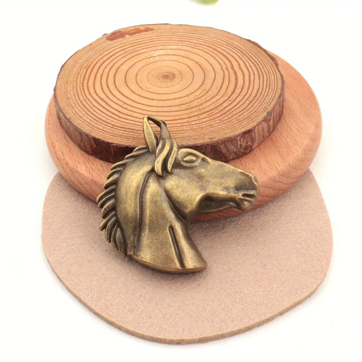 Pendant - Aged Metal Horse Head 5.1CM