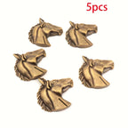 Pendant - Aged Metal Horse Head 5.1CM