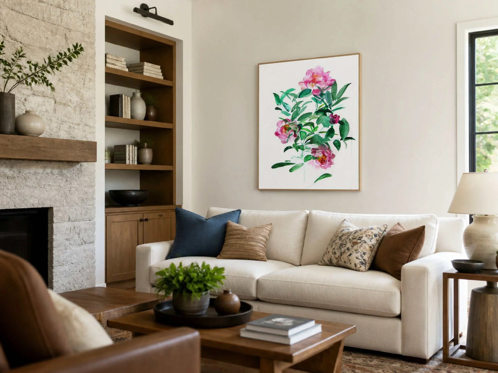 Peonies Art Print – Archival Floral Wall Art