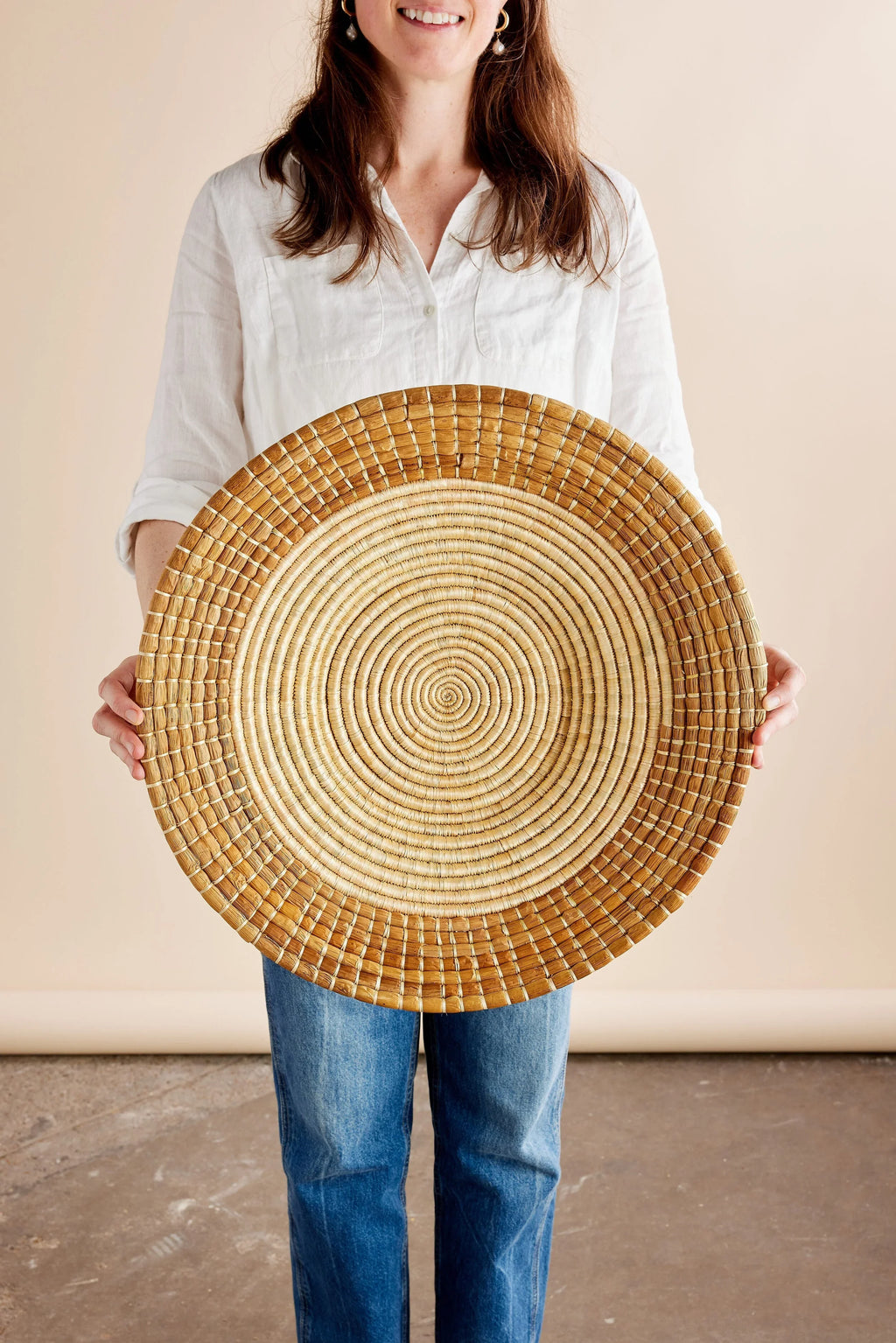 Pete Banana Bark Basket Kanju Interiors