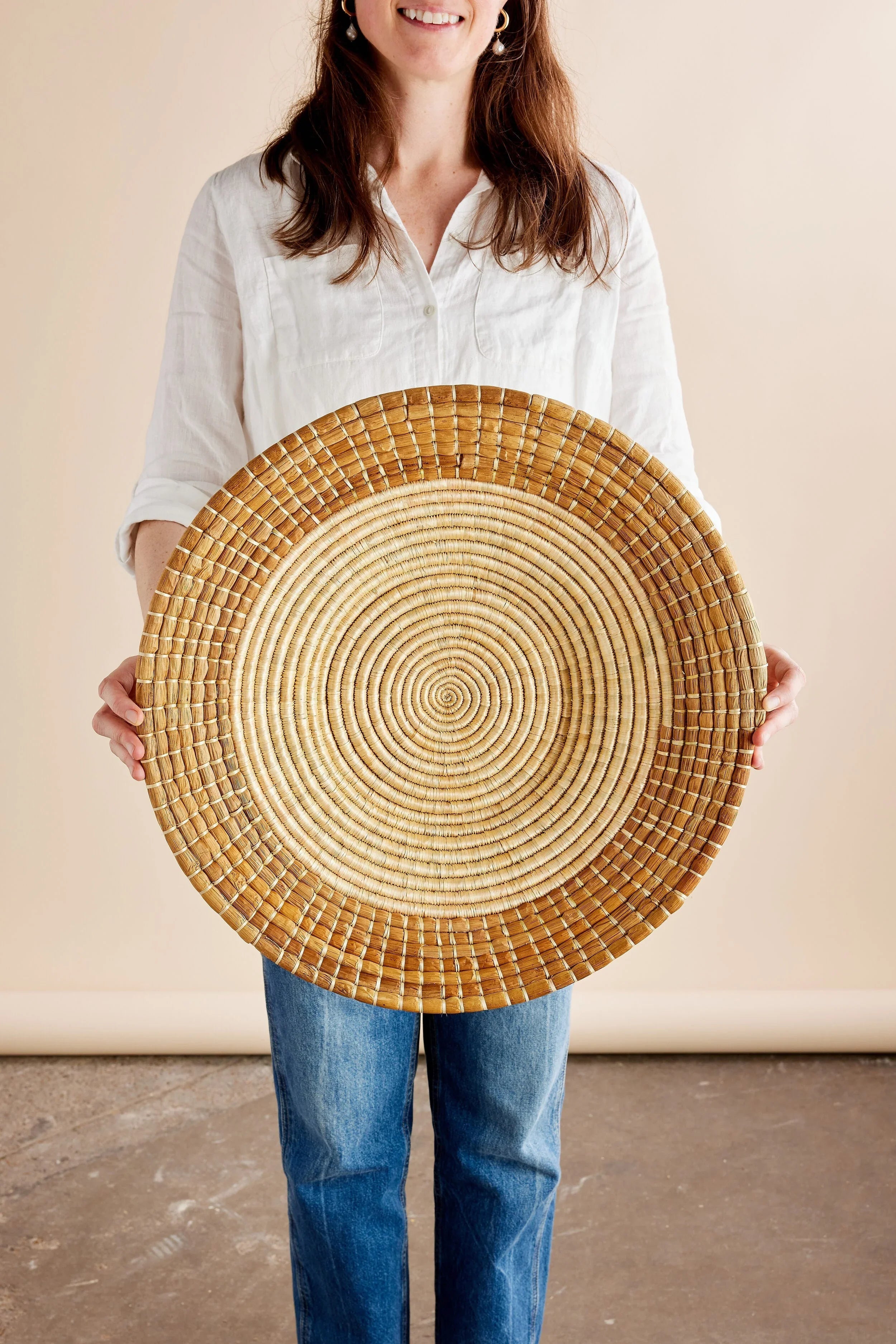 Pete Banana Bark Basket Kanju Interiors