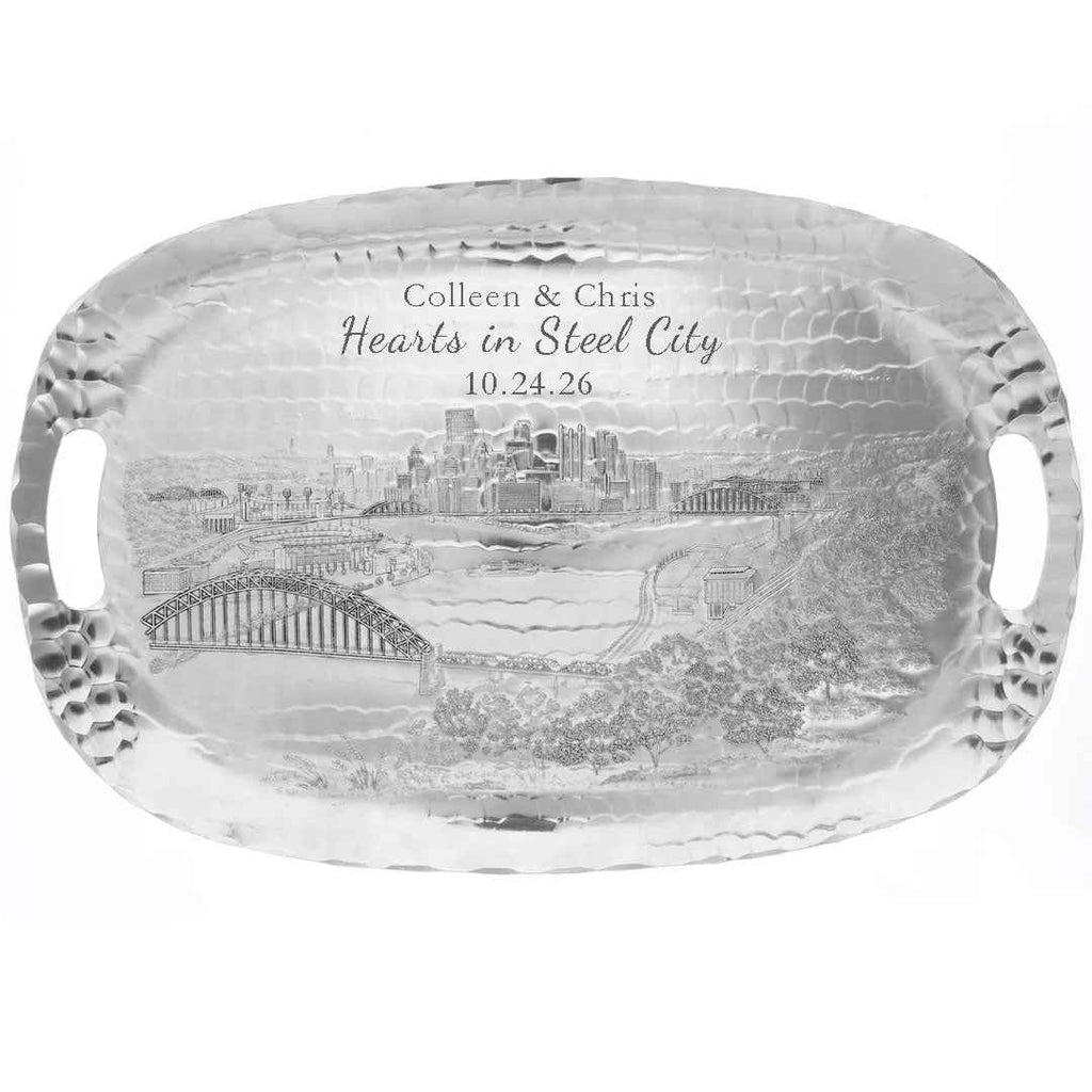 Pittsburgh Skyline Luncheon Tray