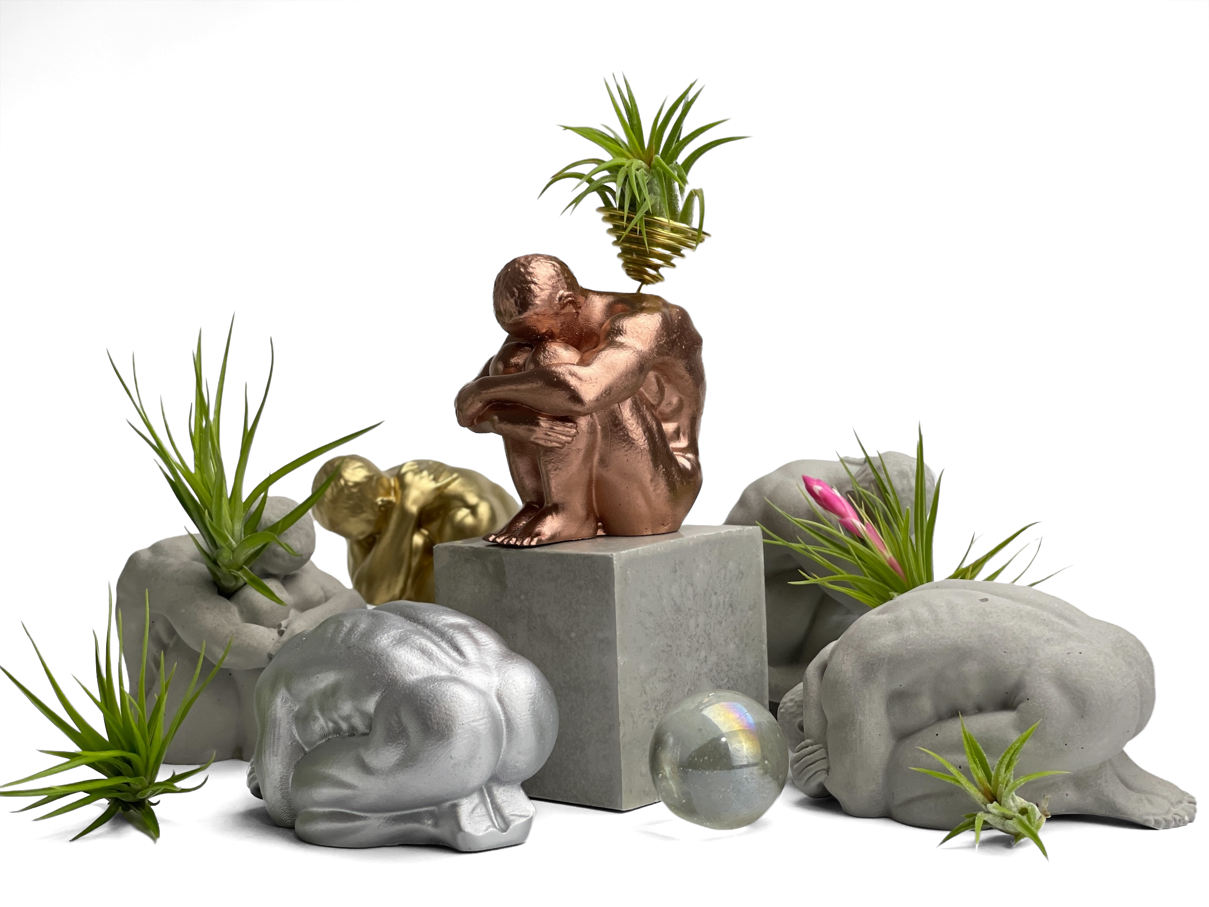 NUDE MALE BODY FIGURINE #1 AURA 8 HOME
