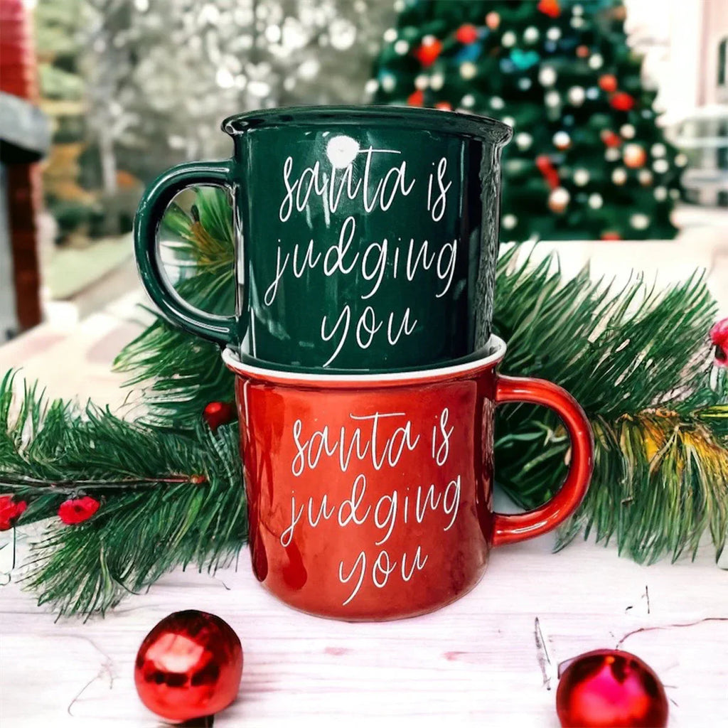 Santa is Judging Mug Gia Roma